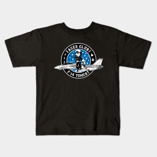 Grumman F-14 Tomcat = Aces Club 1986/2022 - 5 kill - Black Kids T-Shirt